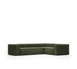 Canapé d’angle Blok 4 places vert 320 x 230 cm