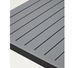 Mesa de exterior alta Culip de aluminio con acabado gris 150 x 77 cm