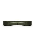 Canapé d’angle Blok 6 places vert 320 x 320 cm
