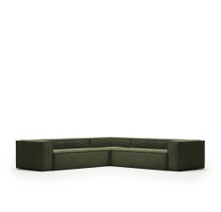 Canapé d’angle Blok 6 places vert 320 x 320 cm