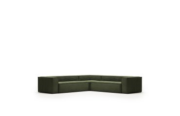Canapé d’angle Blok 6 places vert 320 x 320 cm