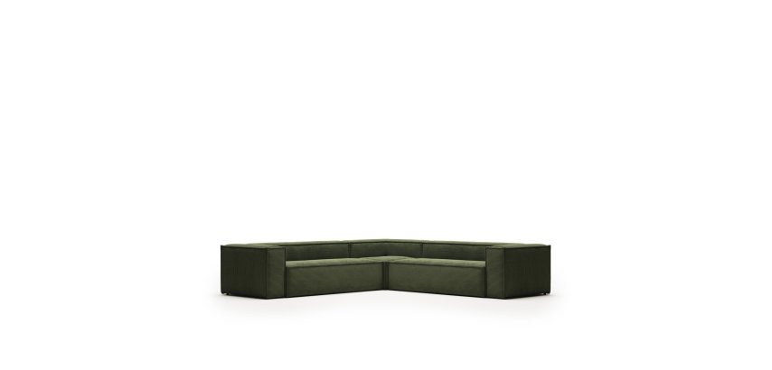 Canapé d’angle Blok 6 places vert 320 x 320 cm