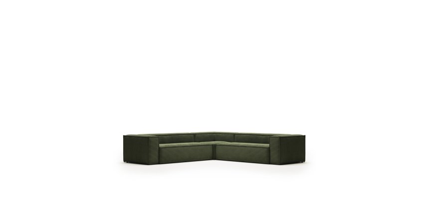Canapé d’angle Blok 6 places vert 320 x 320 cm