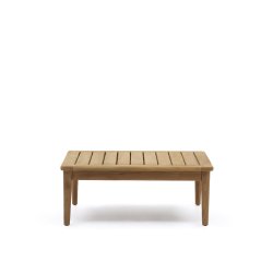 Mesa de centro Portitxol de madera maciza de teca 80 x 80 cm