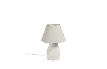 Lampe de table Noara de magnésium finition blanche