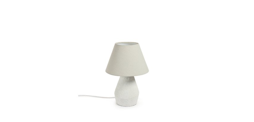 DE_Lampe de table Noara de magnésium finition blanche