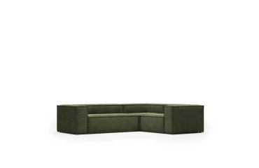 Canapé d’angle Blok 3 places vert 290 x 230 cm