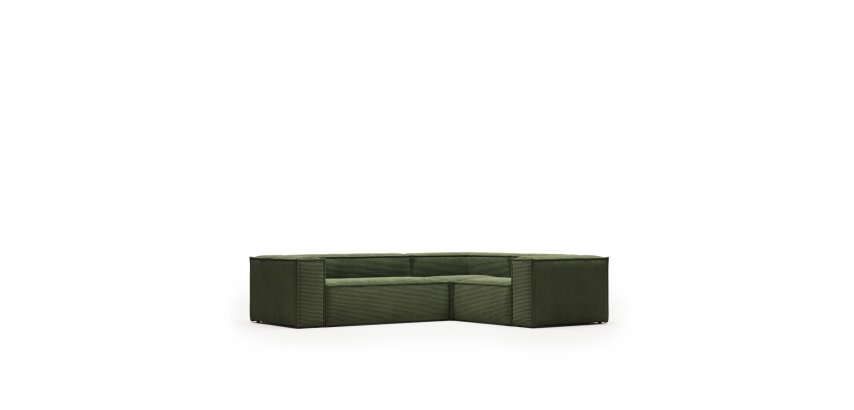 Canapé d’angle Blok 3 places vert 290 x 230 cm