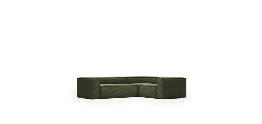 Canapé d’angle Blok 3 places vert 290 x 230 cm