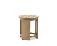 Bijzettafel Xoriguer van massief eucalyptushout Ø63,5 cm