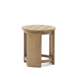 Xoriguer side table made in solid eucalyptus wood Ø63.5 cm 100% FSC