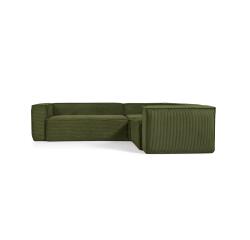 Corner sofa Blok 3 seater green 290 x 230 cm
