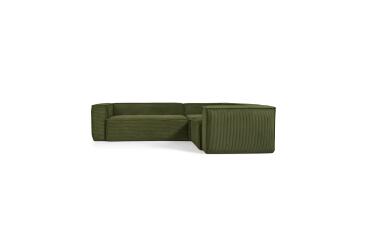 Corner sofa Blok 3 seater green 290 x 230 cm