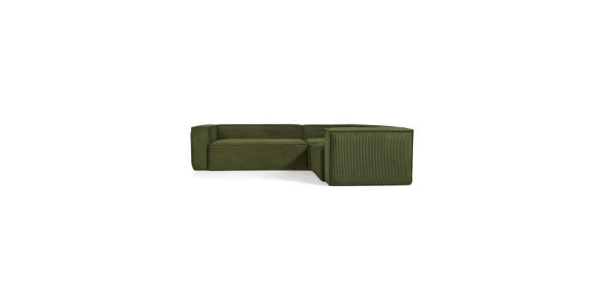 Canapé d’angle Blok 3 places vert 290 x 230 cm