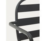 Chaise d'extérieur Joncols - structure aluminium grise