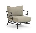 Fauteuil Mareluz en acier noir