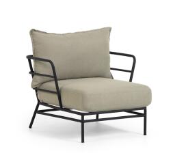 Fauteuil Mareluz en acier noir