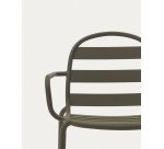 Chaise de jardin Joncols en aluminium vert