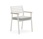 Chaise d'extérieur Bona aluminium - Blanche