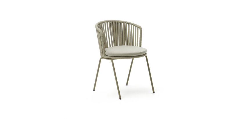 Chaise d'extérieur Saconca - corde et acier