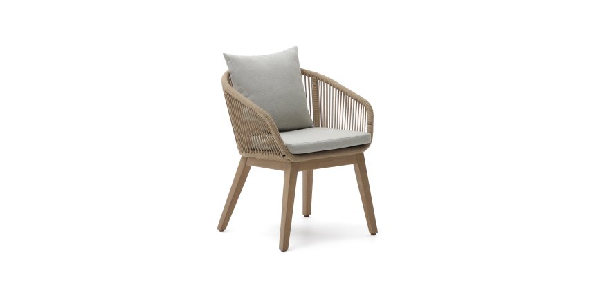 DE_Chaise Portalo en corde beige et pieds en bois d'acacia massif