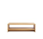 Table basse Abilen en placage de chêne 120 x 60 cm