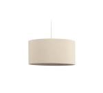 Abat-jour suspension petit Nazli en lin finition beige Ø 40 cm
