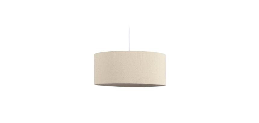 Abat-jour suspension petit Nazli en lin finition beige