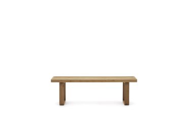 Canadell 100% outdoor solid recycled teak bench, 170 cm