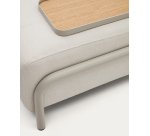 Plateau petit Compo en placage de chêne avec finition naturelle et structure en métal gris.