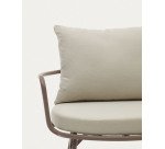 Fauteuil Bramant en acier finition mauve