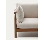 Fauteuil Sacova en bois d'eucalyptus massif