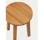 Repose-pieds de jardin Amel en bois d'acacia