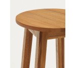 Repose-pieds de jardin Amel en bois d'acacia