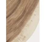 Table d'appoint Wellcres en bois de mungur massif Ø 65 cm