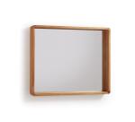 Miroir Kuveni en bois massif de teck 80 x 65 cm