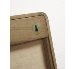 Miroir Kuveni en bois massif de teck 80 x 65 cm