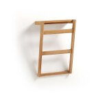 Toallero de pared Kuveni de madera maciza de teca 40 x 63 cm