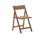 Chaise d'extérieur pliante Sadirar en bois d'acacia