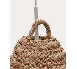 Abat-jour pour suspension Fonteta en fibres naturelles avec finition naturelle Ø 40 cm