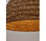 Abat-jour pour suspension Fonteta en fibres naturelles avec finition naturelle
