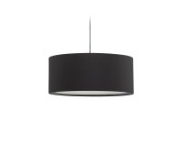 Santana lampenkap in zwart met witte diffuser, Ø 50 cm