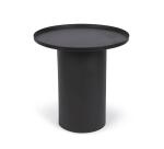 Bijzettafel Fleksa rond in zwart metaal Ø 45 cm