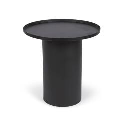 Bijzettafel Fleksa rond in zwart metaal Ø 45 cm