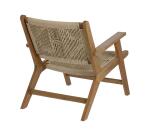 Fauteuil Geralda - corde - structure bois d’acacia