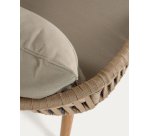 Chaise Hemilce - corde beige - pieds en bois d'acacia massif