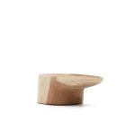 Table basse avec pied Mosi en bois de mungur Ø 90 x 50 cm