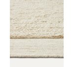 Tapis Marely en laine blanc 160 x 230 cm