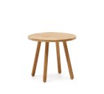 Mesa infantil redonda Dilcia de madera maciza de caucho Ø 55 cm