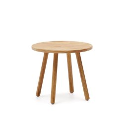 Mesa infantil redonda Dilcia de madera maciza de caucho Ø 55 cm